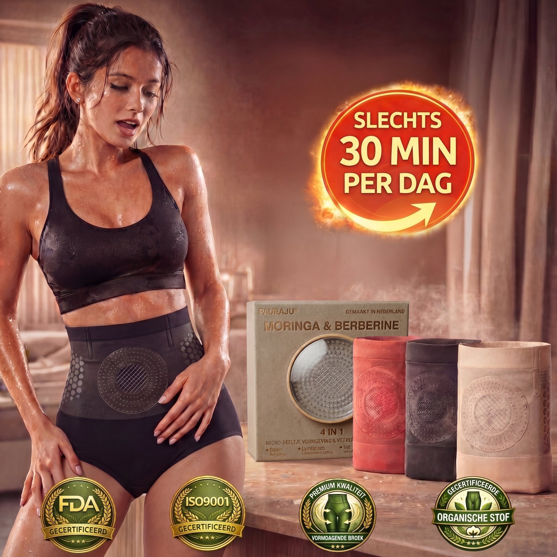 ShapeFit Afval Shorts • Zichtbaar resultaat