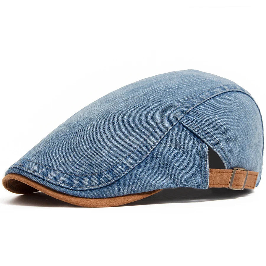 Theo™ | Premium Denim Flat Cap – Timeless Style & Everyday Comfort.
