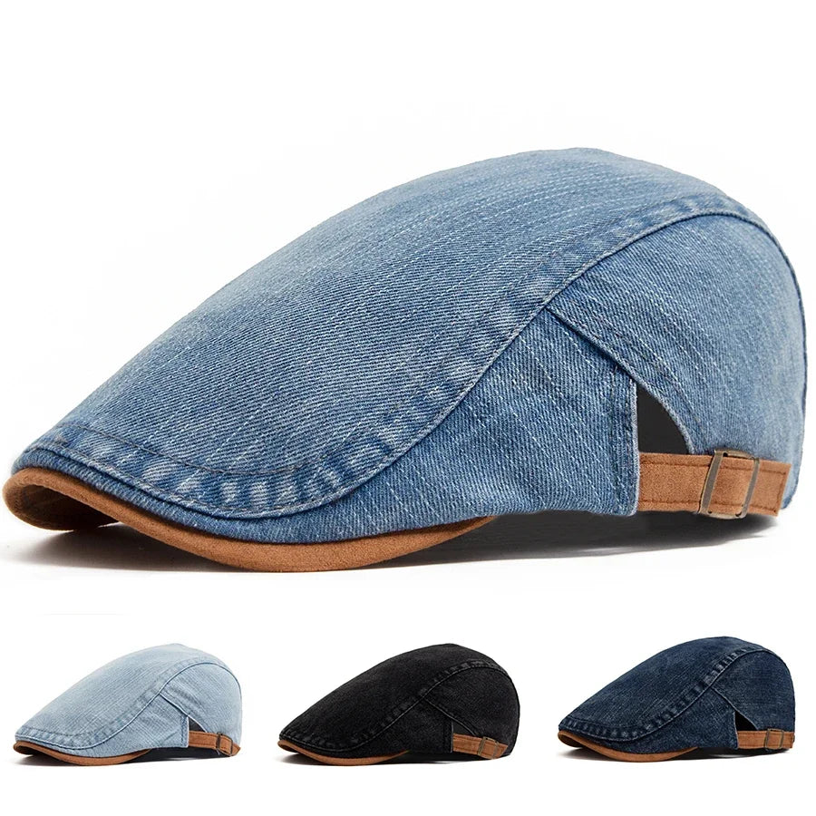 Theo™ | Premium Denim Flat Cap – Timeless Style & Everyday Comfort.