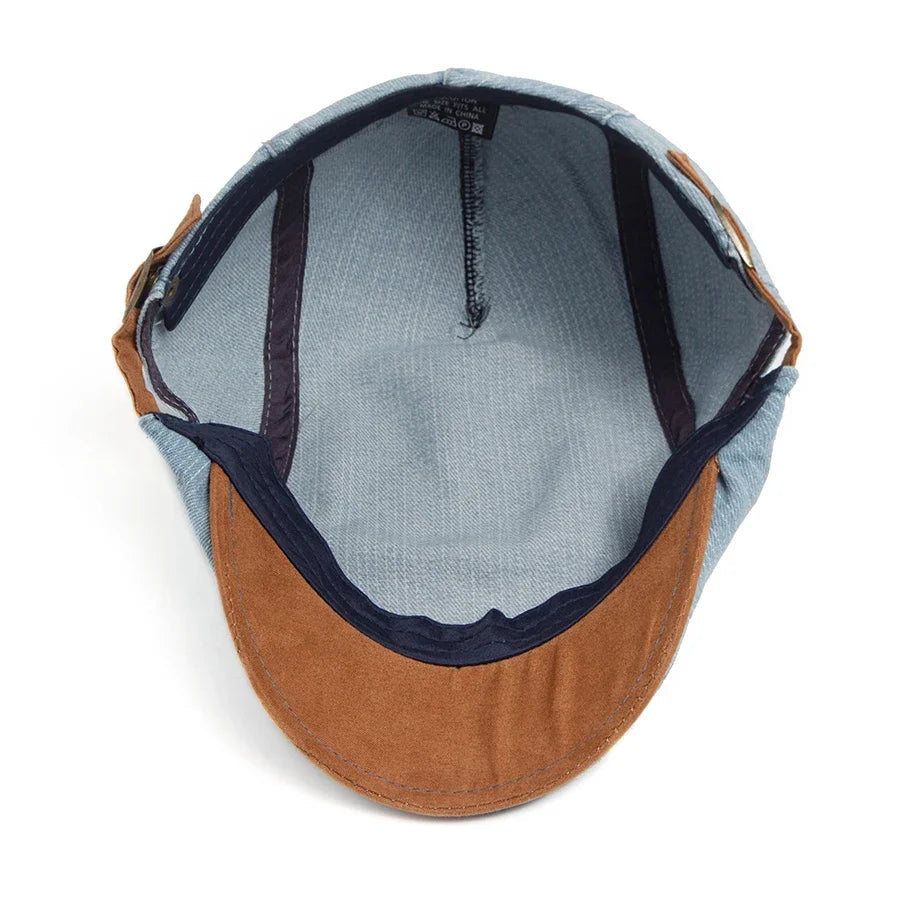 Theo™ | Premium Denim Flat Cap – Timeless Style & Everyday Comfort.