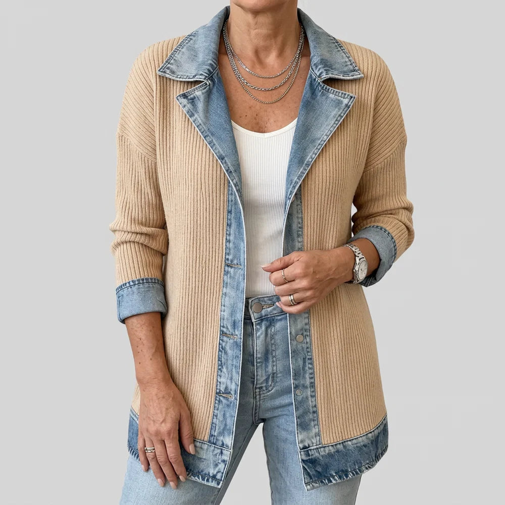 Margaret | Mixed Denim Jacket