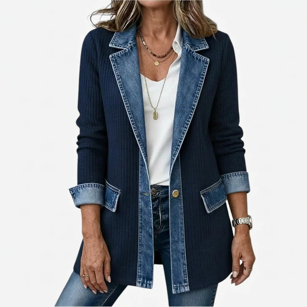 Margaret | Mixed Denim Jacket