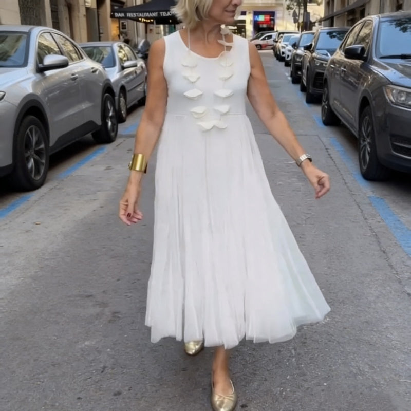 🌸Two-piece set consisting of a women's long-sleeved knit top and a sleeveless dress